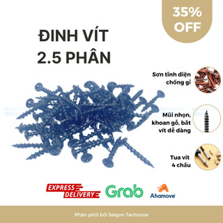🔥[Hàng Loại 1] Đinh vít 2,5 phân (25mm) - 4 Chấu - Màu đen, chất kim loại siêu bền, phù hợp khoan gắn tường, gỗ, tua vít