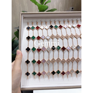 [Hàng siêu cấp] - Lắc bông hoa cỏ 4 lá cánh mix đá