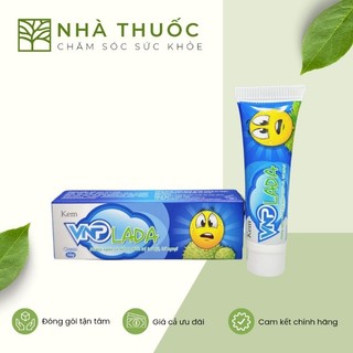 Kem bôi trĩ VNP LADA tuýp - giúp làm mát, làm lành da. Hỗ trợ trĩ nội, trĩ ngoại
