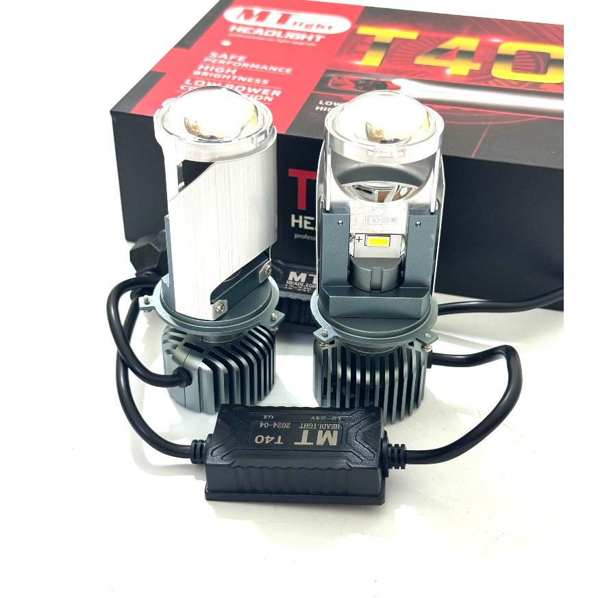Đèn Pha LED Bi Cầu Mini H4 T40/F40 ( New ) Công Xuất 40w Lắp Ô tô, Xe Máy Bh 1 Năm