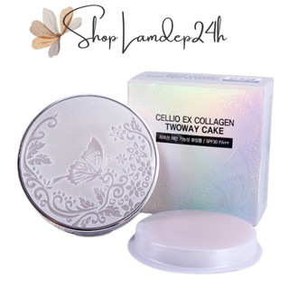 PHẤN PHỦ SIÊU MỊN CHỐNG NẮNG CELLIO EX COLLAGEN TWO WAY CAKE