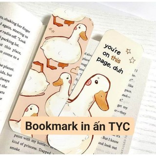 Bookmark, giấy chặn sách in mẫu theo yêu cầu