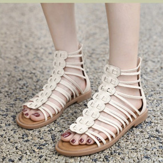  Lenbychia -  Sẵn size  Giày sandal nữ chiến binh SIKETU dây ngang - nội địa trung giày sandal thổ cẩm - NH92 