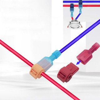 Cút nối dây điện nhanh jack nối điện nhanh chữ t không cần cắt pp1.2-2.5mm2