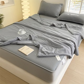 Chiếu điều hòa bo chun bọc đệm Tencel Latex Mikhome sét chiếu điều hòa 4 món cao cấp mềm mịn thoáng mát cùng gam màu đẹp