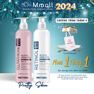 Kem body trắng da PrettySkin Body Lotion Glutathione Retinol B5 dưỡng trắng nâng tone chống nắng 250ml | Mmall..vn