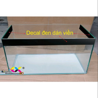 Decal đen dán viền bể cá (loại dày)