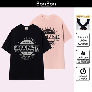 Áo thun, áo phông unisex 100% cotton, co giãn 2 chiều, cổ bo tròn, hình in Pet có thể giặt máy BonBon - AC1009