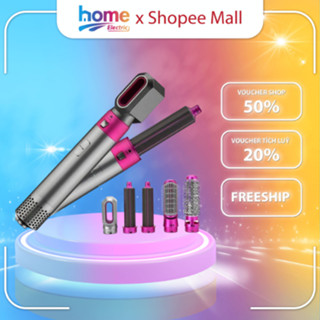 Máy Sấy Tóc Smart Gadgets Đa Năng 5 In 1 Kiêm Máy Làm Tóc, Uốn, Duỗi, Làm Xoăn Tự Động Không Hư Hại Tóc New