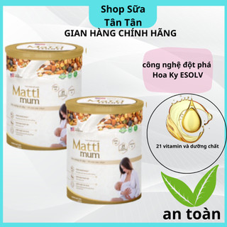 {CHÍNH HÃNG-TEM PHỤ} Sữa hạt lợi sữa Matti Mum 100% đạm thực vật cho mẹ sau sinh - Hộp 650g
