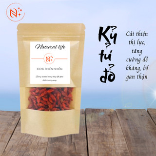 Trà câu kỷ tử/ kỉ tử Natural Life 50G - 100G hàng đẹp loại 1 không tạp chất dùng pha trà chưng yến