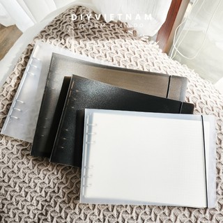 PLANNER NHỰA CỨNG A4/B5 NGANG 6 LỖ