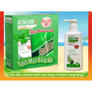 ✅ Sữa Tắm Hỗ Trợ Giảm Mụn Giảm Viêm Chân Lông Acnevir Santafa Chai 210ml