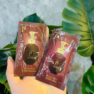 (1 gói 8ml date 2025) - Dầu gội/ Kem xả tóc đông y Whoo Spa cho tóc suôn mượt gói 8ml
