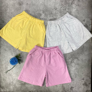 Quần short bé gái TDUN Q053 hàng xuất Hàn chất cotton mềm mịn màu hồng vàng ghi size 100-130 13-34kg