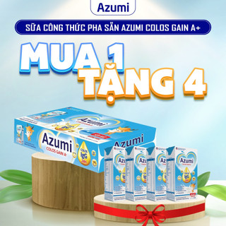 Thùng 48 hộp sữa công thức pha sẵn azumi colos gain a++ bổ sung igg giúp bé phát triển