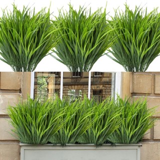 Cây giả_Cây cỏ lá lúa cao cấp trang trí nhà cửa, cắm chậu cây xanh, decor hàng rào