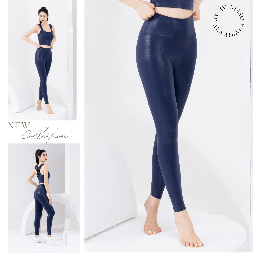 AiLALA LUX55 Quần Legging Nữ Cạp Cao, Quần Tập Gym Yoga Pilates Co Giãn 4 Chiều, Nhiều Màu Size S–XL