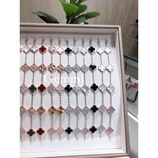 [Hàng siêu cấp] - Lắc bông hoa cỏ 4 lá cánh mix đá