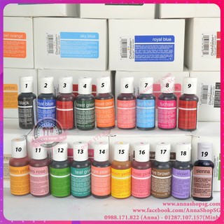 Màu thực phẩm dạng gel Chefmaster (Lẻ)
