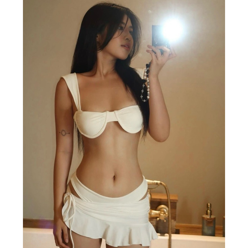 Đồ Bơi Bikini 3 Món EMMA Cup Ngang Kèm Chân Váy Mặc Nhiều Kiểu | BigBuy360 - bigbuy360.vn