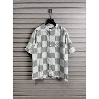 [Hight Quality] Hàng Có Sẵn!! Áo Sơ Mi LV Luon Vuituoi Marque Deposee - Họa Tiết Kẻ Ô Vuông Sang Trọng Nam Nữ - Loại 1