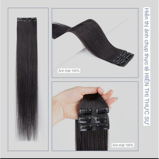  3 Tép tóc thật   Kẹp phím tóc thật tự nối tại nhà nhẹ như lông vũ làm dầy bồng bềnh độn phồng làm dài tóc 