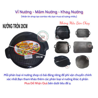 Chảo chống dính đa dụng nhiều kích thước Chảo nướng thịt Hàn Quốc tiện dụng