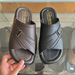 Dép nam trung niên đế cao 3cm màu vàng/nâu/đen bản khoá