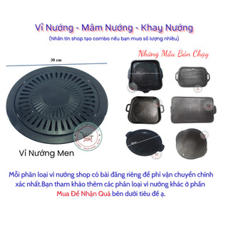 Vỉ nướng thịt bếp ga chống dính tráng men tiện dụng dễ lau chùi