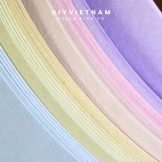Ruột Sổ Pastel 120gsm – Màu Độc Quyền DIYVietnam – A5/A6 6 Lỗ – Giấy Dày, Mịn – 45 Tờ