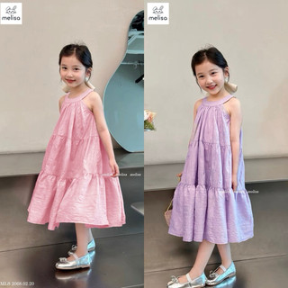 Đầm chất đũi Melisa cổ yếm xinh xắn 10-40kg