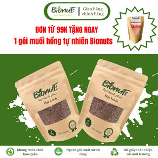 Hạt lanh nâu hữu cơ BIONUTS 500g nhập khẩu Canada  - hạt lanh ủ tóc, đắp mặt nạ, nấu sữa hạt,..