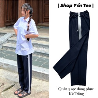 ( 35kg- 80kg ) Quần 3 sọc đồng phục nam nữ cấp 2 cấp 3 , quần đi học Yến Tee