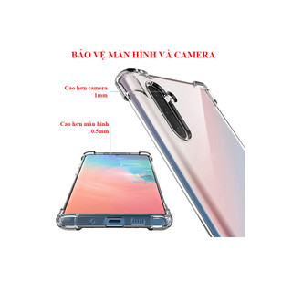 Combo 2 ốp lưng SAMSUNG trong suốt chống sốc 4 góc Note 8 Note 9 Note10 Note 10 Lite Note 10 plus Note 20 Note 20Ultra