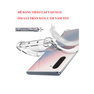 Combo 2 ốp lưng SAMSUNG trong suốt chống sốc 4 góc Note 8 Note 9 Note10 Note 10 Lite Note 10 plus Note 20 Note 20Ultra