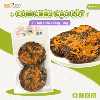 Cơm cháy gạo nứt chà bông CATSKY FOOD đồ ăn vặt cơm cháy đáy nồi - Túi 70G