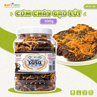 Cơm cháy gạo nứt chà bông CATSKY FOOD đồ ăn vặt cơm cháy đáy nồi - Hũ 300G và 500G