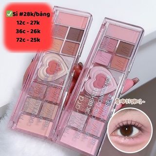 Bảng mắt misslara 11 ô trái tim 2 màu siêu xinh