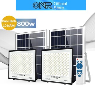ONR Đèn năng lượng mặt trời 800W siêu sáng đèn led tự động cảm ứng sân vườn chống nước solar light bảo hành