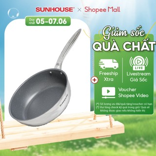 Chảo Inox Nguyên Khối Sunhouse Desire DE20M - DE24M - DE26M