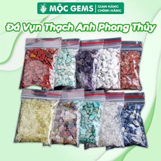 Đá Vụn Thạch Anh Tự Nhiên Mộc Gems Túi 1Kg Giúp Hỗ Trợ Phong Thủy Chiêu Tài Lộc Và May Mắn