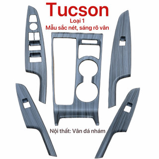 Ốp nội thất xe tucson 2016-2021 4 màu: carbon + vân đá + titan phụ kiện trang trí dán 2017 2018 2019 2020
