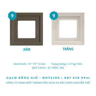 Gạch bông gió mỹ thuật