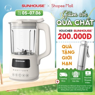 Máy Làm Sữa Hạt Đa Năng Sunhouse SHD5261 – Dung Tích 1L - Độc lập 2 tính năng xay-nấu - 8 Chế Độ - Chống Trào Tuyệt Đối