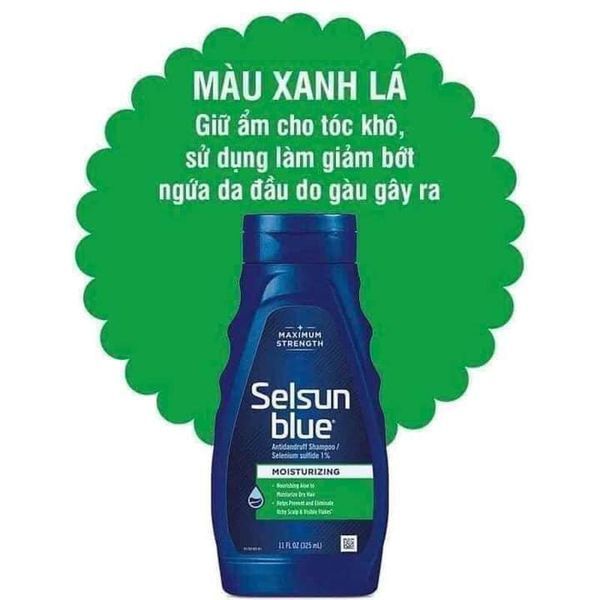 Dầu gội Selsun blue giảm gàu nấm 325ml Mỹ