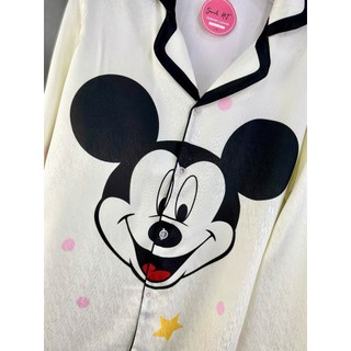 PYJAMA NỮ LỤA XƯỚC MICKEY CÁNH DƠI - đồ bộ mặc nhà