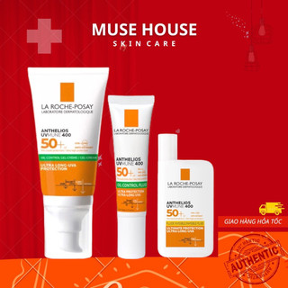 Kem Chống Nắng La Roche Posay Anthelios Anti Shine Gel Cream Da Dầu Nhạy Cảm, Uv Mune 400 Fluid 15ml 50ml
