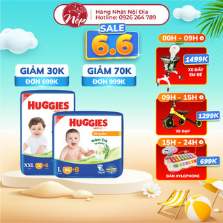  Tã bỉm quần Huggies Skincare Jumbo M106/L104/XL88/XXL80