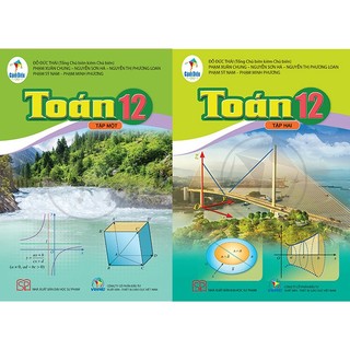 Sách - Combo Toán lớp 12 Sách Giáo Khoa 2 Tập Kèm Set Thời Khoá Biểu Và Nhãn Vở - Cánh Diều